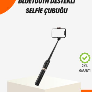 Bluetooth’lu Işıklı Selfie Çubuğu – Katlanabilir, 130 cm