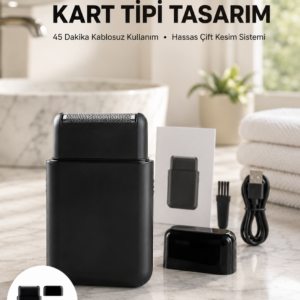 Elektrikli Tıraş Aleti – Hassas Kesim, Kolay Temizlik, Cilt Dostu Yeni Nesil