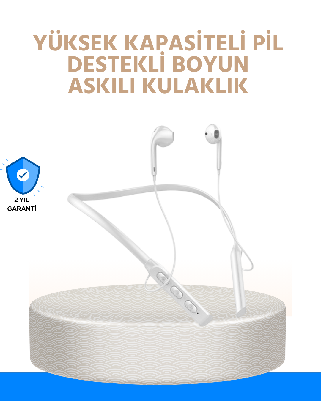 Gürültü Azaltıcı Ergonomik Boyun Askılı Kablosuz Kulaklık