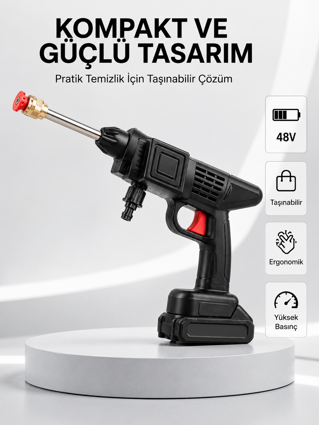 Orijinal 48V Şarjlı Basınçlı Temizlik Tabancası 2025 A Kalite Seri