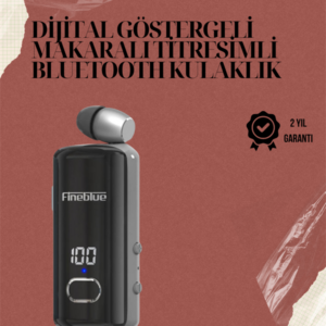 Su Geçirmez Fineblue F580 Kulaklık – Dijital Ekranlı, Klipsli