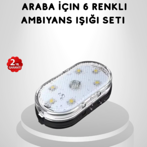 Manyetik Montajlı Araba İçi Ambiyans Işıkları – Kablosuz ve Şık Tasarım