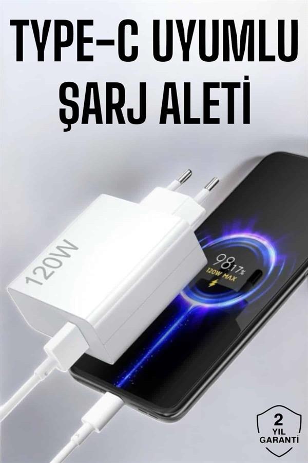 Type-C 120W Şarj Aleti Hızlı Şarj Turbo Yeni Nesil