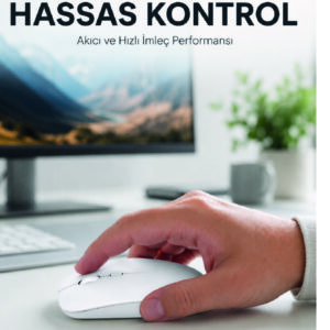 Kablosuz Bluetooth Oyuncu Mouse Sessiz Tıklama Ergonomik Wireless Fare