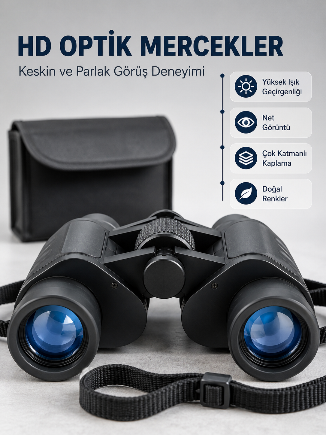Profesyonel El Dürbünü 20x Yakınlaştırma Doğa Gözlem ve Seyahat İçin İdeal