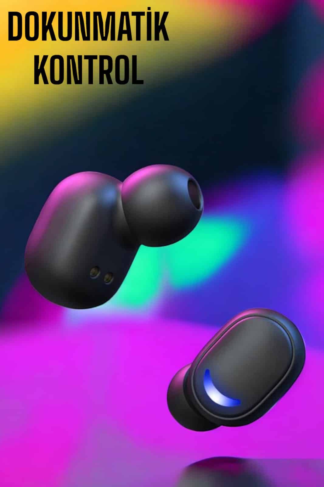 Powerbank Özellikli Kablosuz Bluetooth Kulaklık RGB Işıklı
