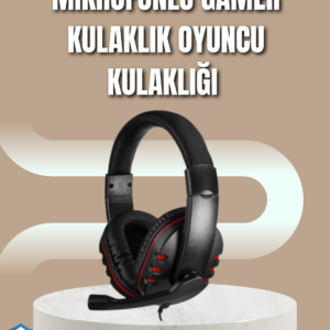 Mikrofonlu Oyun Kulaklığı – Mavi Işıklı, Uzun Süre Konforlu Kullanım