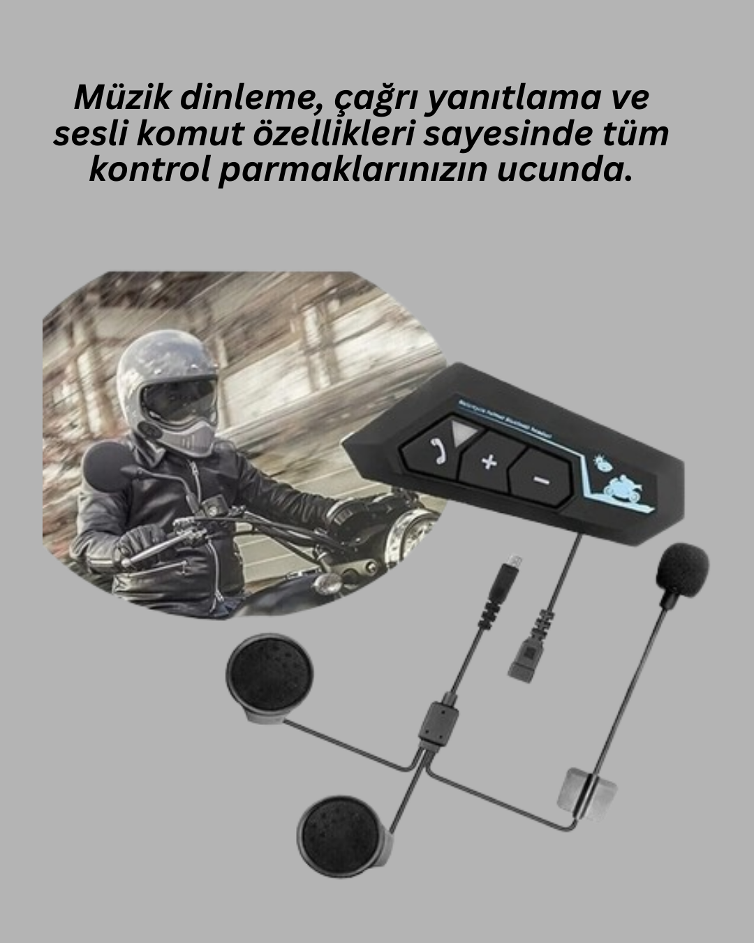 BT22 Kask Bluetooth Kulaklık Su Geçirmez Motosiklet İletişim Sistemi Yeni Nesil