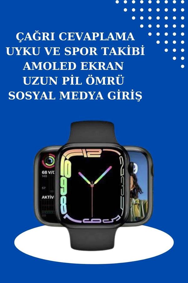 2025 Model Akıllı Saat ve 2.Nesil TWS Bluetooth Kulaklık ANC Özelliği Amoled Ekran