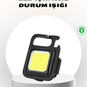 Süper Parlak 800 Lümen LED Fener – USB Şarjlı, 3 Işık Modlu, Mini Taşınabilir ve Anahtarlık Tipi