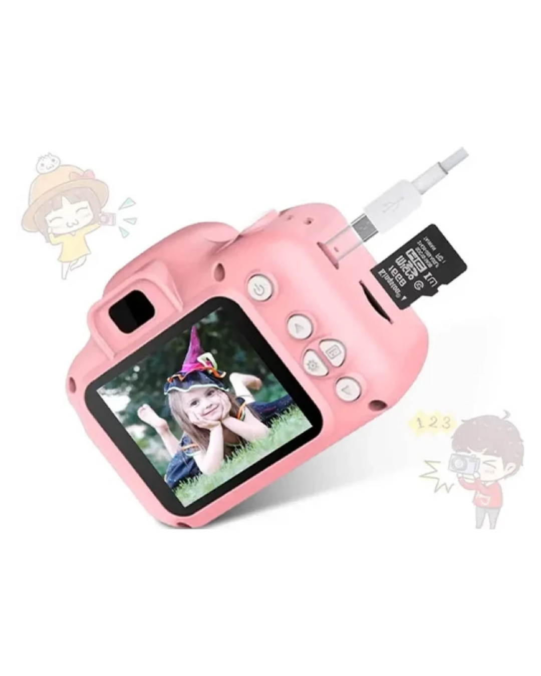 HD Video Kayıt Özellikli Mini Dijital Kamera Fotoğraf Çekimli USB Şarjlı Yeni Nesil