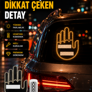 Uzaktan Kumandalı LED El Park Uyarı Cihazı Suya Dayanıklı Enerji Tasarruflu