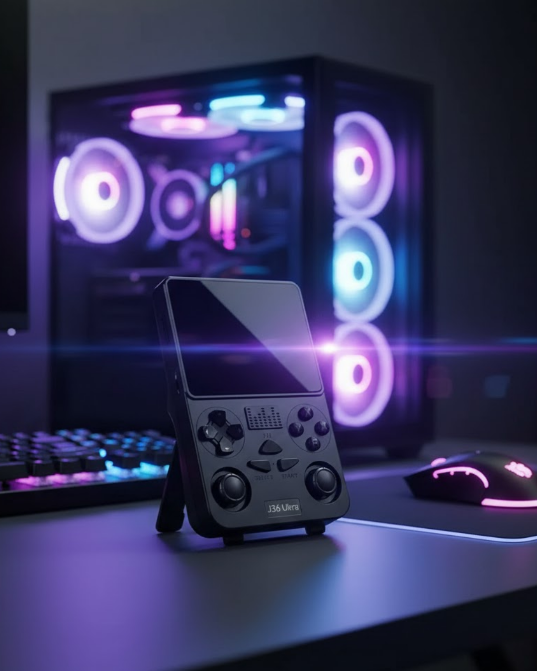 Wi-Fi Özellikli Taşınabilir Retro Oyun Konsolu Analog Joystickli