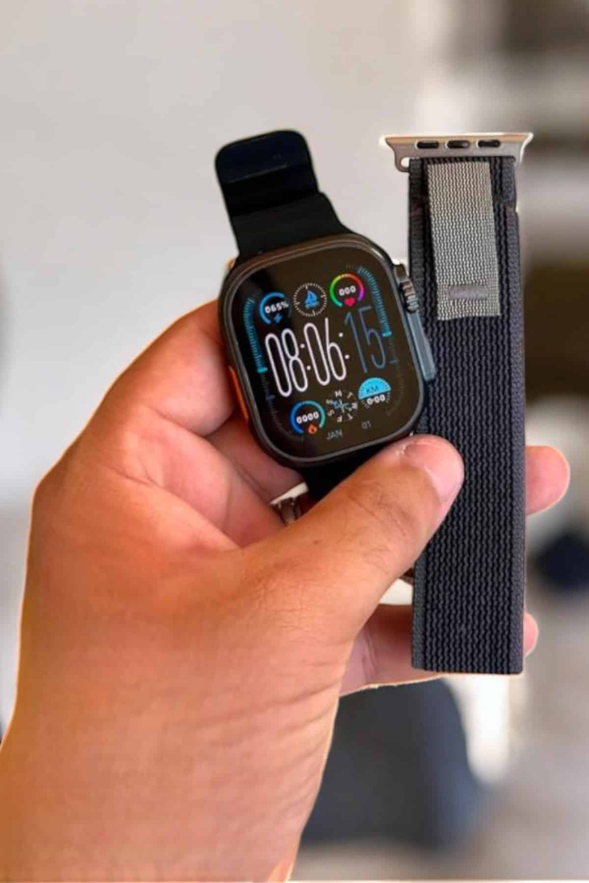 Akıllı Saat Android ve İOS Uyumlu NFC Ve GPS Özelliği Arama Cevaplayan