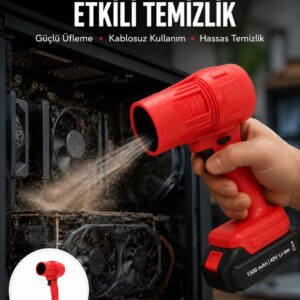 Kablosuz Elektrikli Toz Üfleyici Çok Amaçlı Temizlik Aleti Yeni Nesil
