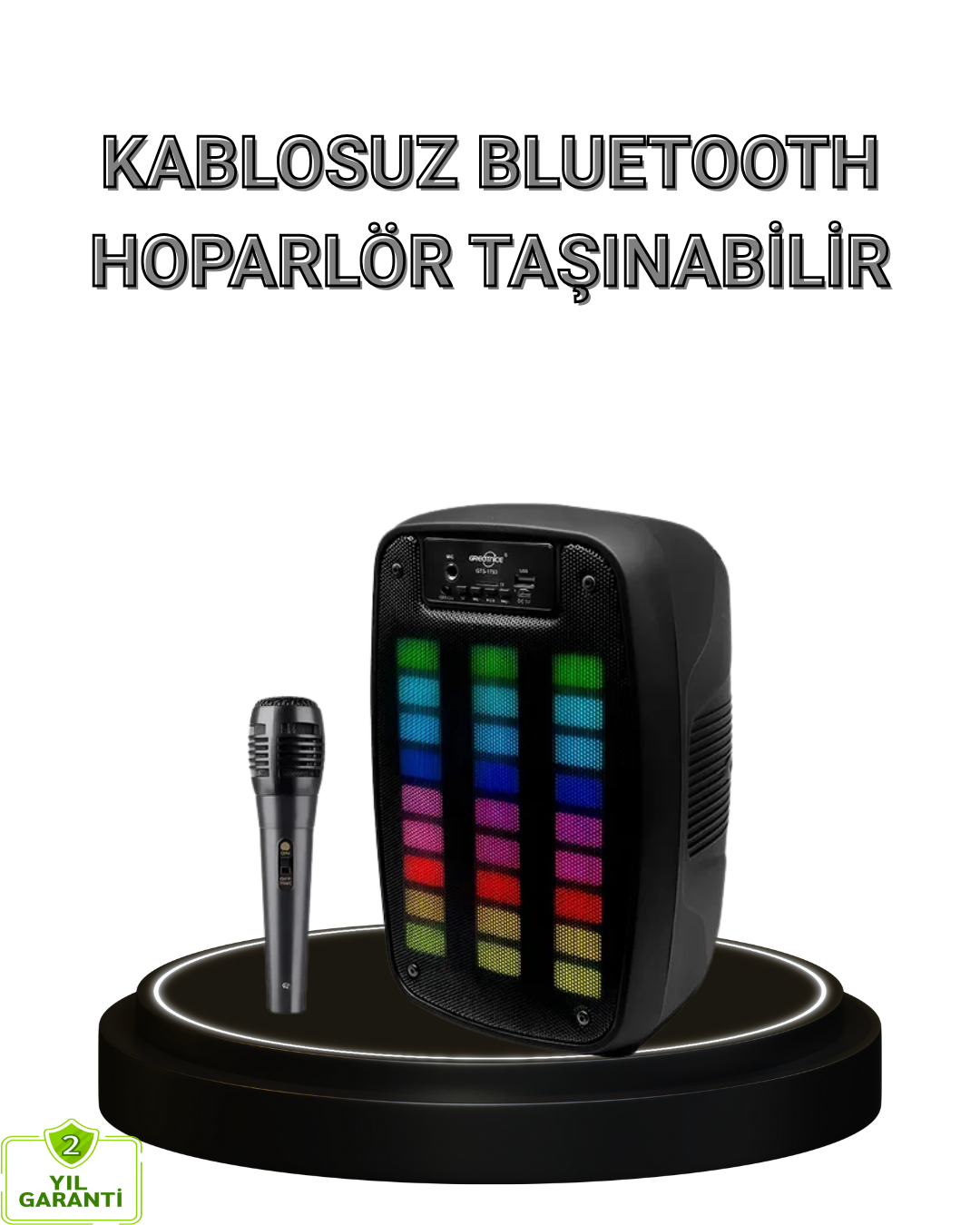 Bluetooth Hoparlör – Kablosuz Bağlantı, 2 Saat Müzik Süresi
