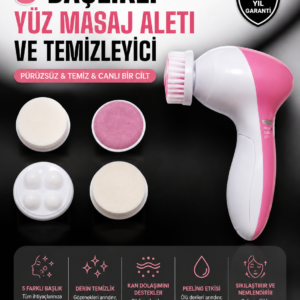 5 Fonksiyonlu Kablosuz Yüz Temizleme Cihazı ile Derinlemesine Cilt Bakımı