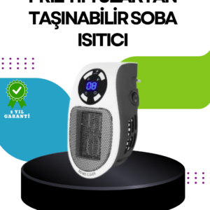 LED Ekranlı Ayarlanabilir Sıcaklık Mini Priz Isıtıcı Sessiz