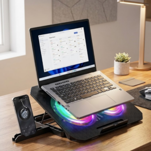 RGB Fanlı Laptop Soğutma Standı USB Girişli Notebook Yükseltici