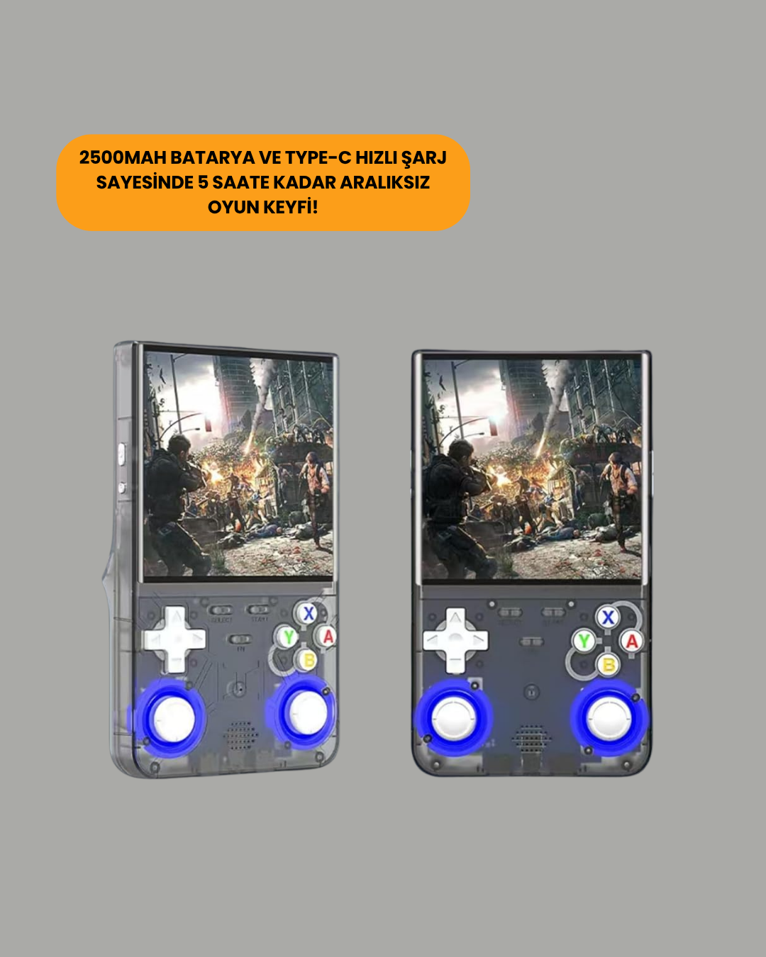 64GB Retro Oyun Konsolu 10.000 Oyunlu Taşınabilir El Konsolu