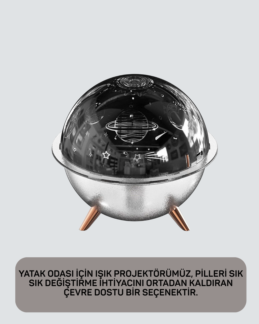 Yıldızlı Gökyüzü Efektli Uzay Temalı Nemlendirici Lamba Yeni Nesil