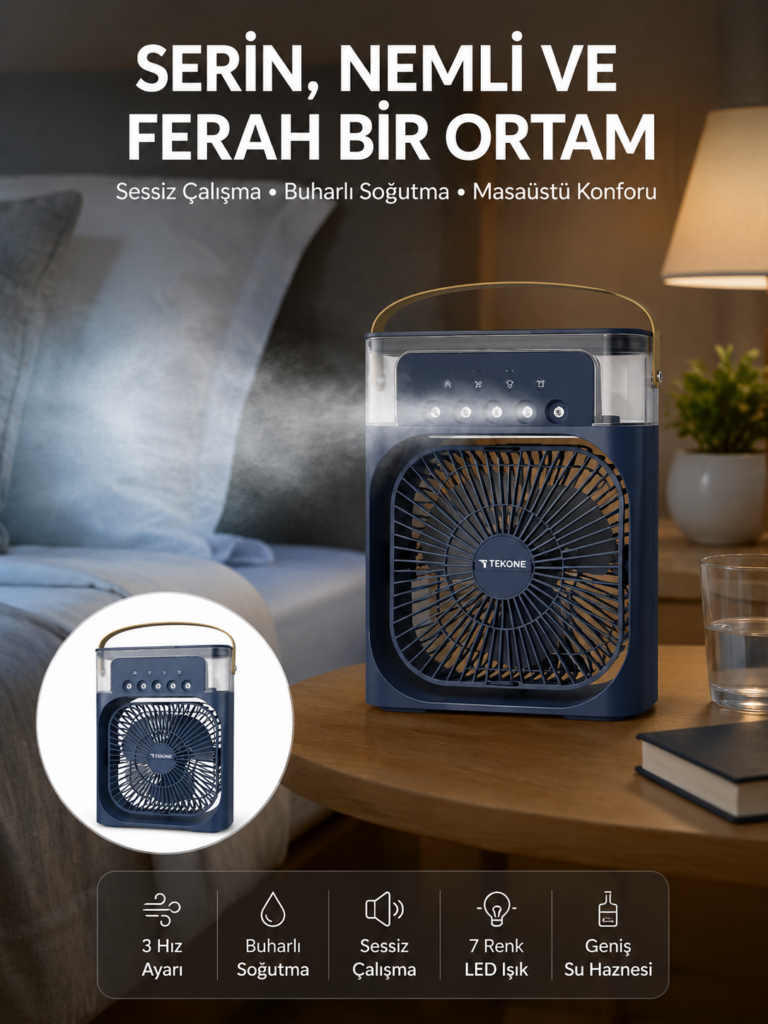 Tüm Gün Kullanıma Uygun Enerji Tasarruflu Fan Yeni Nesil