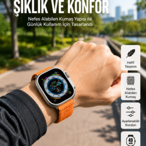 Akıllı Saat Amoled Ekran Bluetooth Bağlantılı Özel Tasarım Unısex