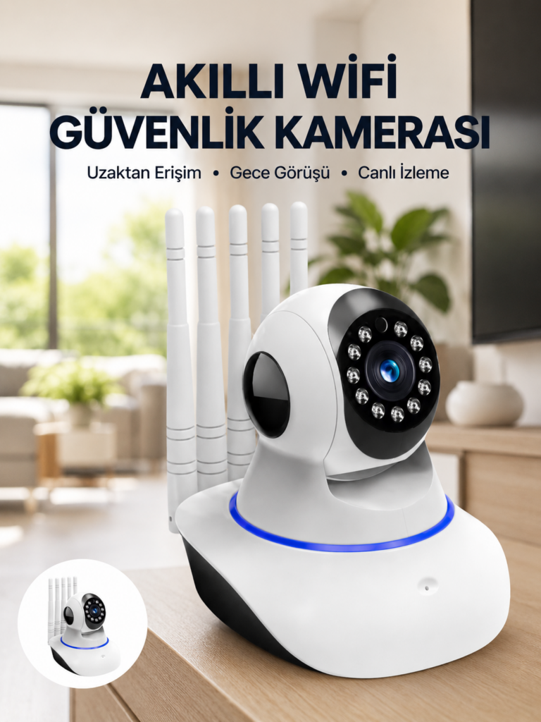 Güvenlik Kamerası Antenli Gece Görüşlü Sensörlü Harekete Duyarlı Yeni Nesil