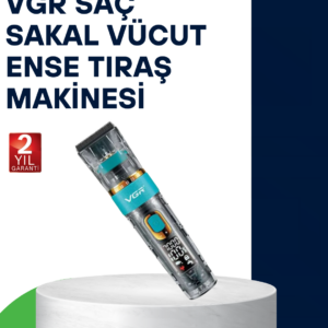VGR V-695 Profesyonel Saç ve Sakal Kesme Makinesi Şarjlı ve Kablolu Kullanım
