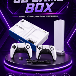 20.000 Yüklü Oyunlu Kablosuz Retro Oyun Konsolu 4K Destekli