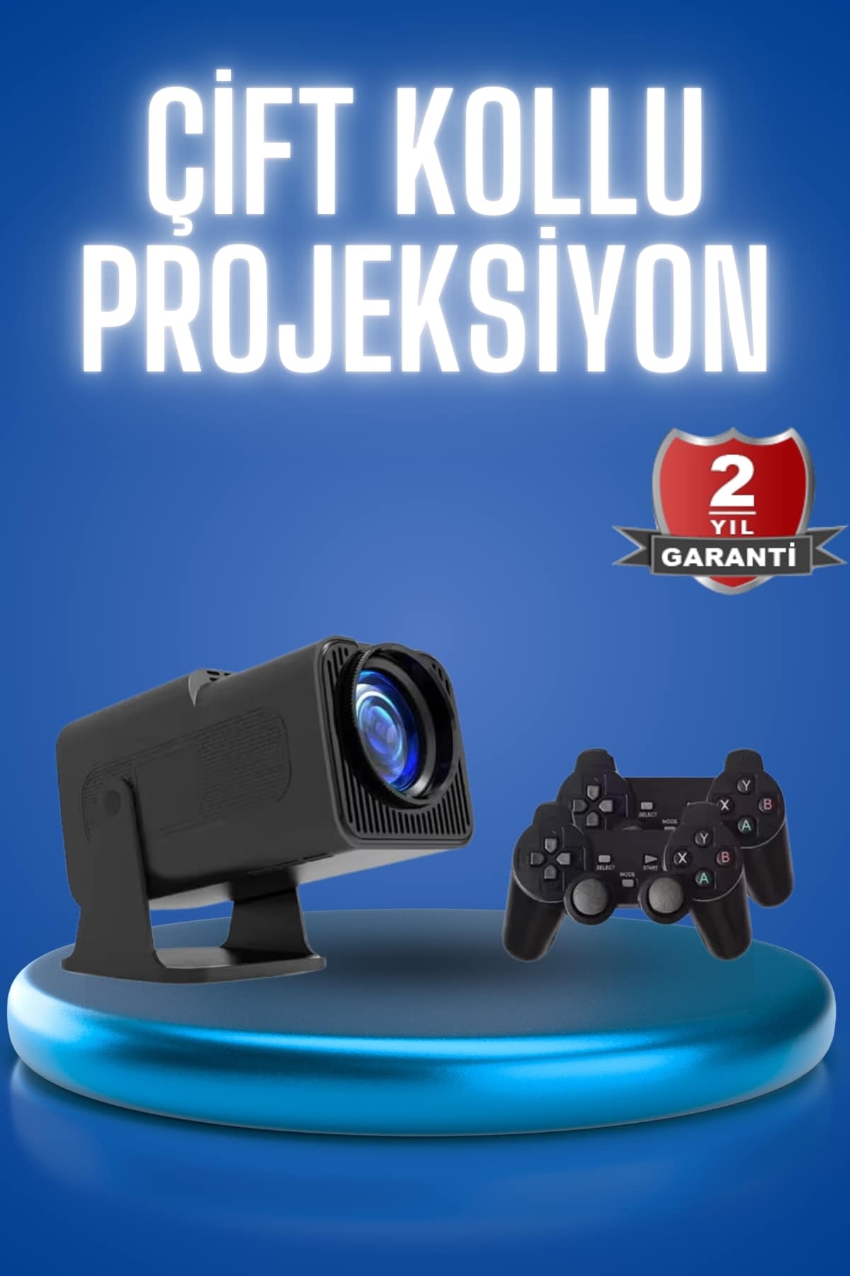 Taşınabilir Siyah Android Projeksiyon 4k 1080p Sinema Projektörü Bluetooth