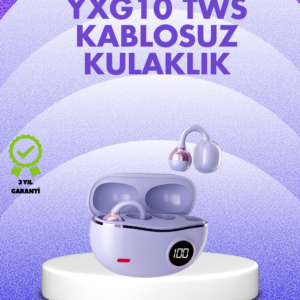 YXG10 Kablosuz Kulaklık – Bluetooth 5.4, Dokunmatik, LED Ekranlı Şarj Kutusu