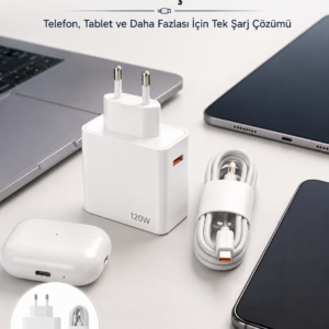 Type-C 120W Şarj Aleti Hızlı Şarj Turbo Yeni Nesil