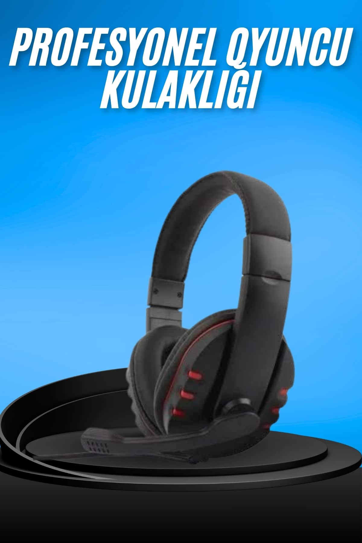 Mikrofonlu ANC Özellikli Kablolu Kulak Üstü Gaming Kulaklığı