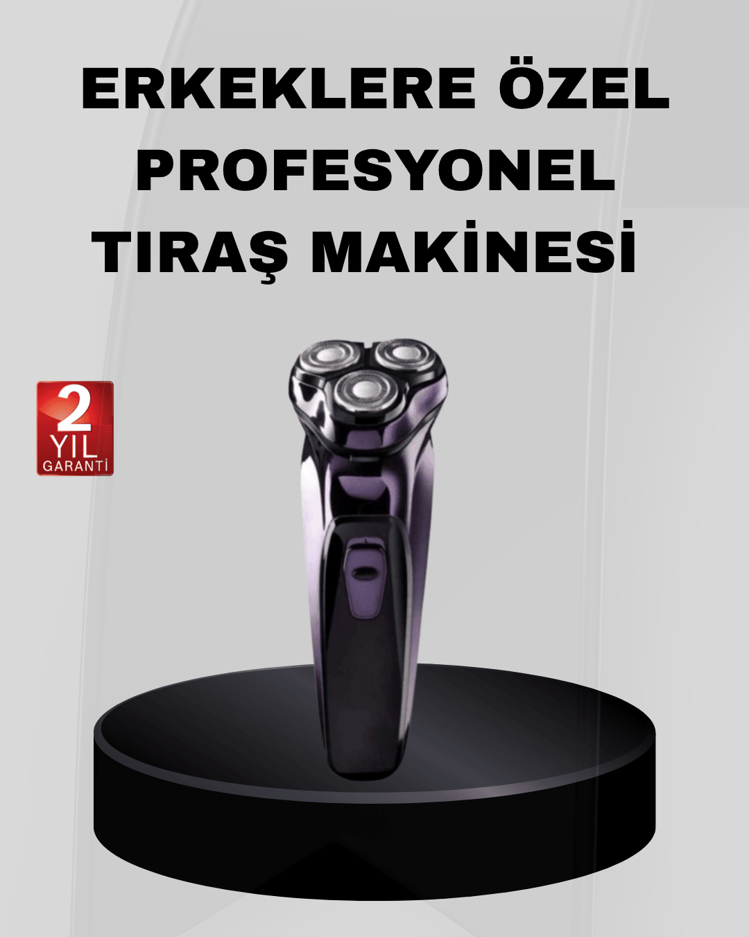 Profesyonel Şarjlı Tıraş Makinesi Ayarlanabilir Başlıklı Kablosuz