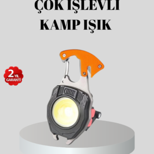 Çok Fonksiyonlu Anahtarlık Fener – Güçlü LED Işıklı, Şarjlı, Düdüklü ve Tornavidalı Mini El Feneri