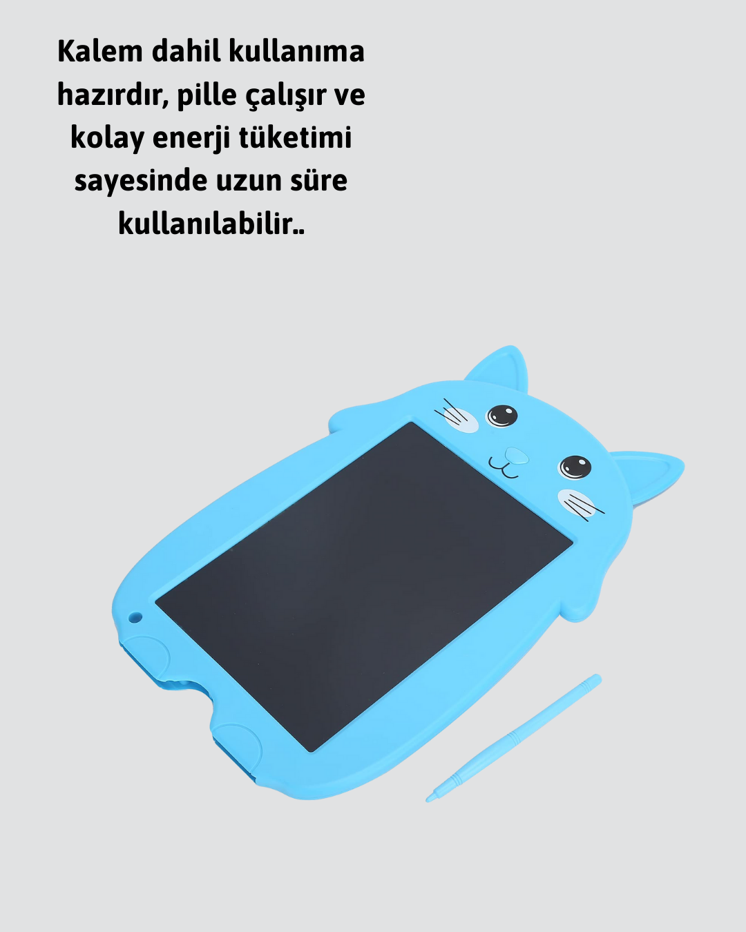 Tek Tuşla Silinebilir LCD Yazı Tableti | Çocuklar İçin Eğitim Tableti