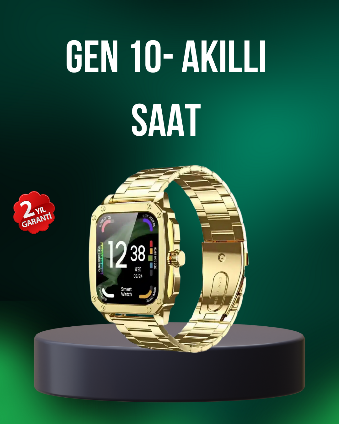 IOS Android Uyumlu Akıllı Saat Şifre Koruma Spor ve Günlük
