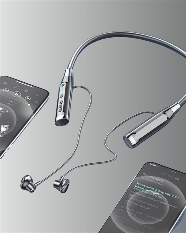 120 Saat Pil Ömrüyle Boyun Askılı Bluetooth Kulaklık – Spor ve Günlük Kullanım İçin