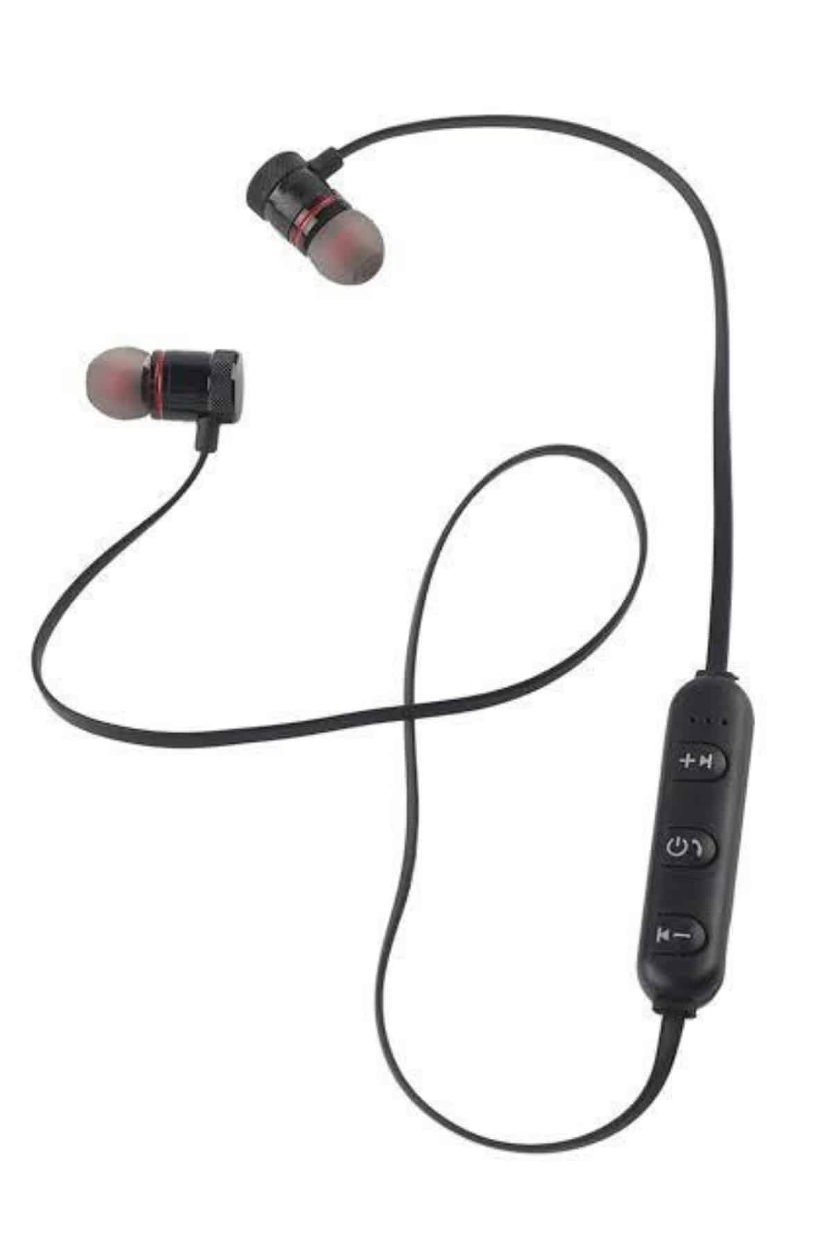 Bluetooth Bağlantılı Kablolu Mıknatıslı Sport Kulaklık