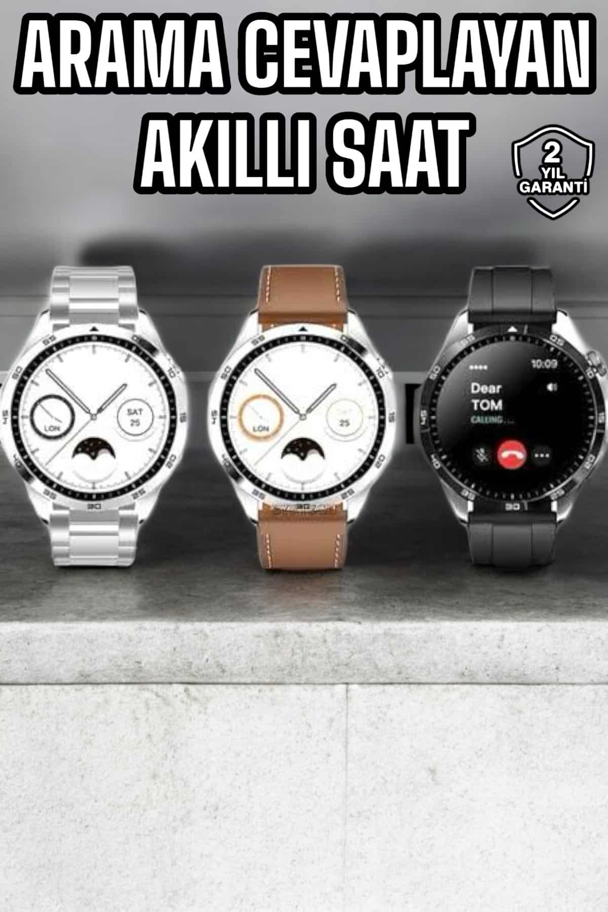 Uyku ve Sağlık Takibi, Sesli Görüşme Özellikli Akıllı Saat Titreşimli Amoled Ekran