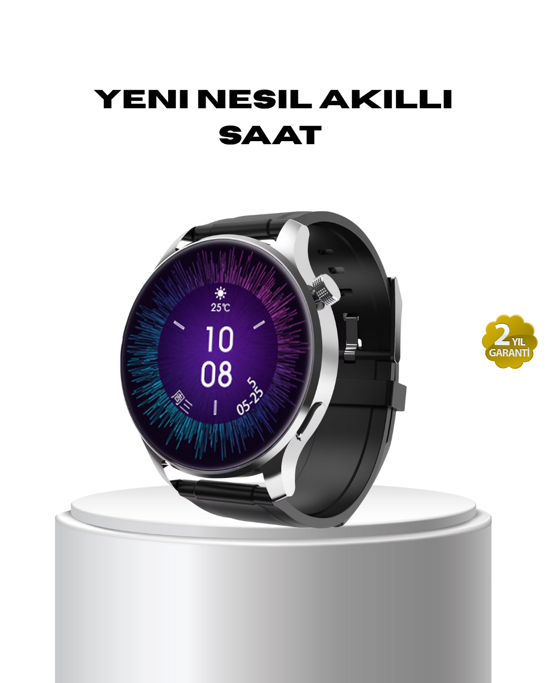 Akıllı Saat GPS Destekli Sesli Görüşme 500 mAh Nabız Uyku Takipli