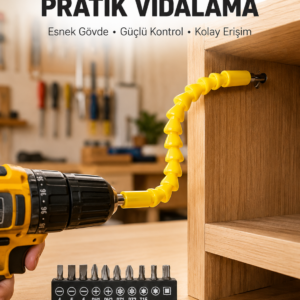 12 Parça Akrobat Bits Seti Çok Amaçlı Vidalama Dayanıklı Çelik Yeni Nesil