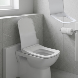 Kare Slim Klozet Kapağı Sessiz Kapanma Dayanıklı Tasarım
