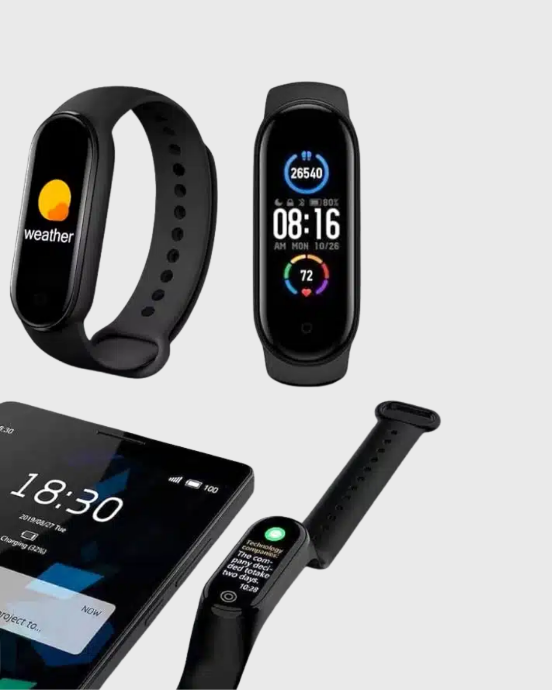 M6 Akıllı Bileklik ve Bluetooth Spor Kulaklık 2’li Set