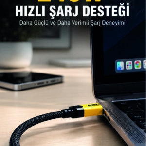 240W 3'ü 1 Arada Hızlı Şarj Kablosu USB Type-C Lightning Micro USB