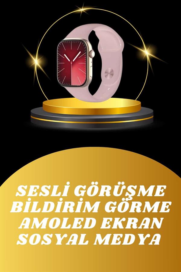 Akıllı Saat İos Andorid Destekli Arama Özeliği Sensörlü Bluetooth Bağlantılı