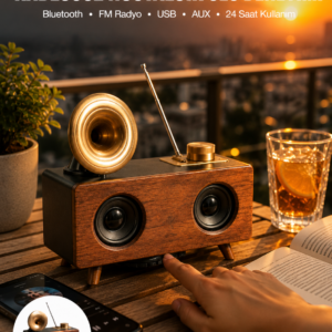 Nostaljik Radyo Bluetooth Bağlantılı Şarjlı Yüksek Ses Kaliteli Yeni Nesil