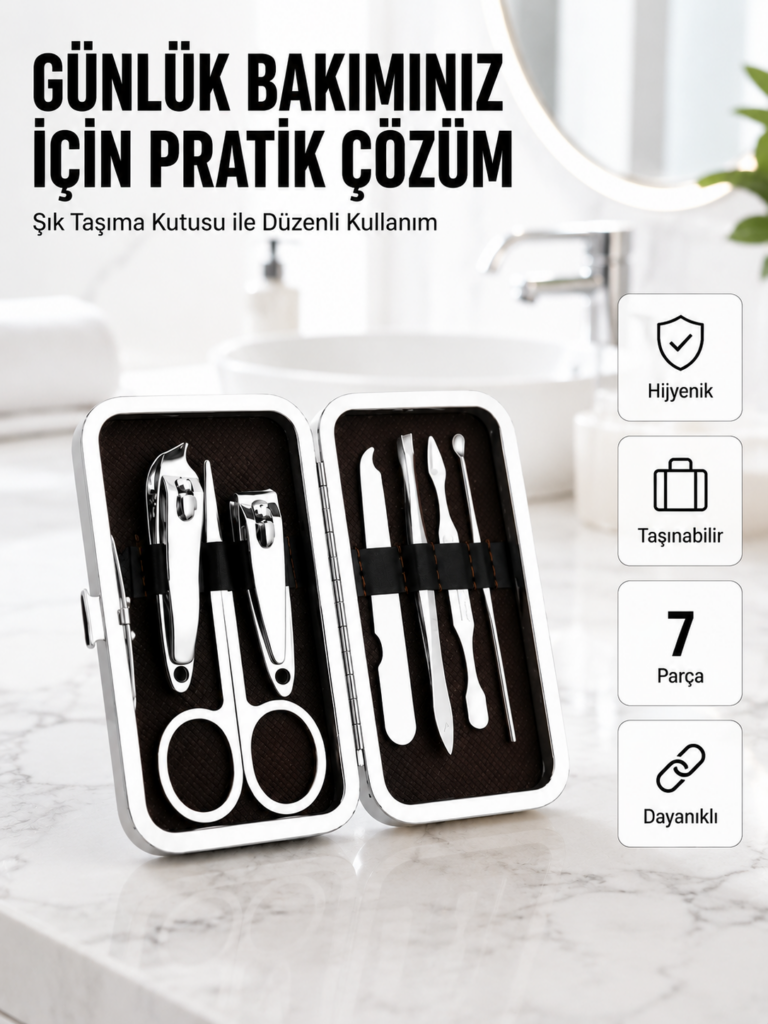 Taşınabilir Çantalı Çok Fonksiyonlu Bakım Seti