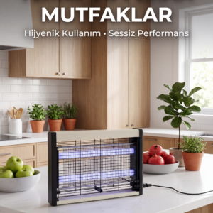 Çift UV Işıklı Elektrikli Sinek Öldürücü
